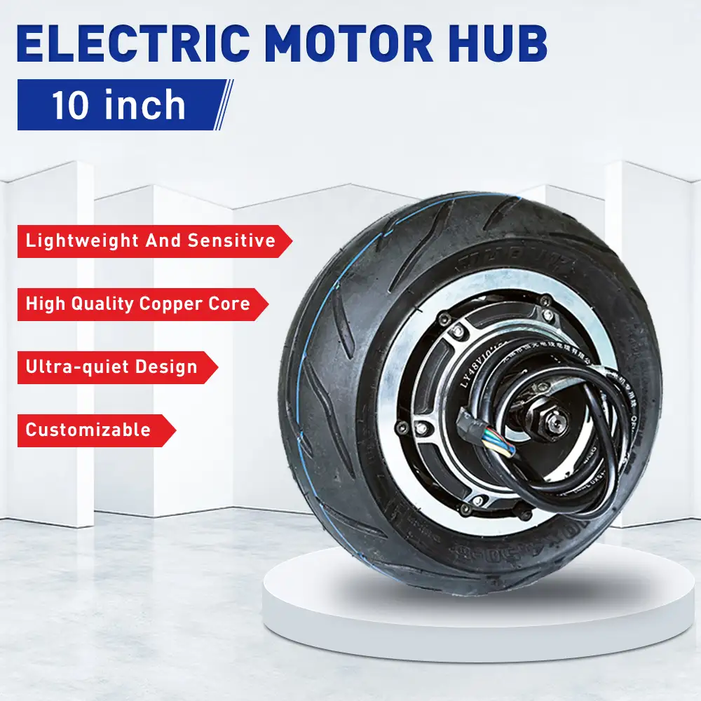 24/36/48V 250-350W 10 inch gearless hub motor