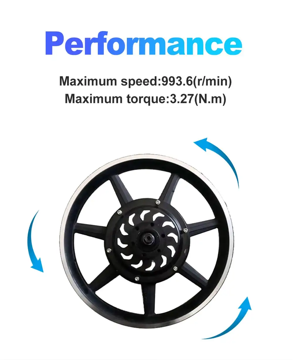 14 inch gearless hub motor features