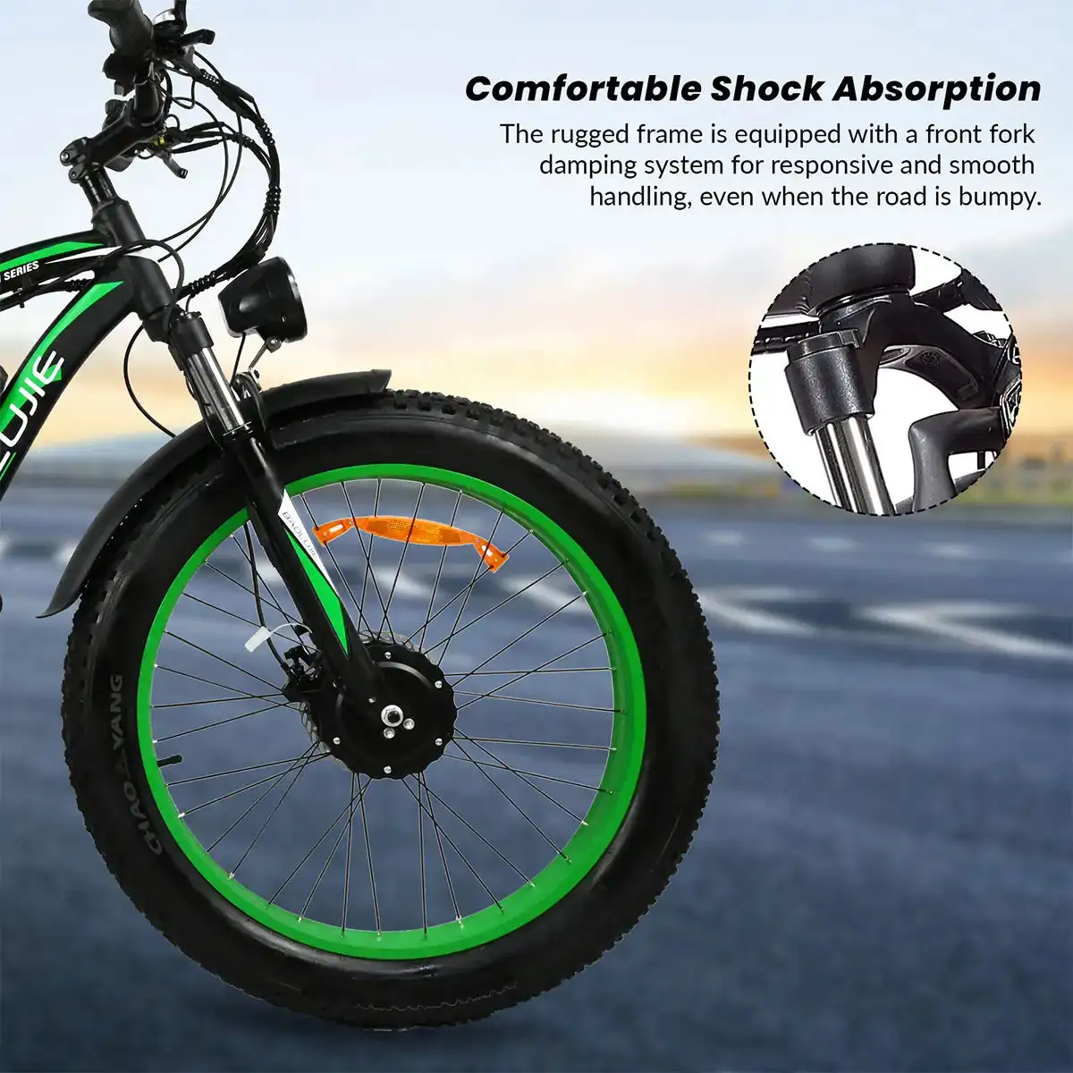 48v 12ah 750w range 35km hurricane 21 speed electric bike