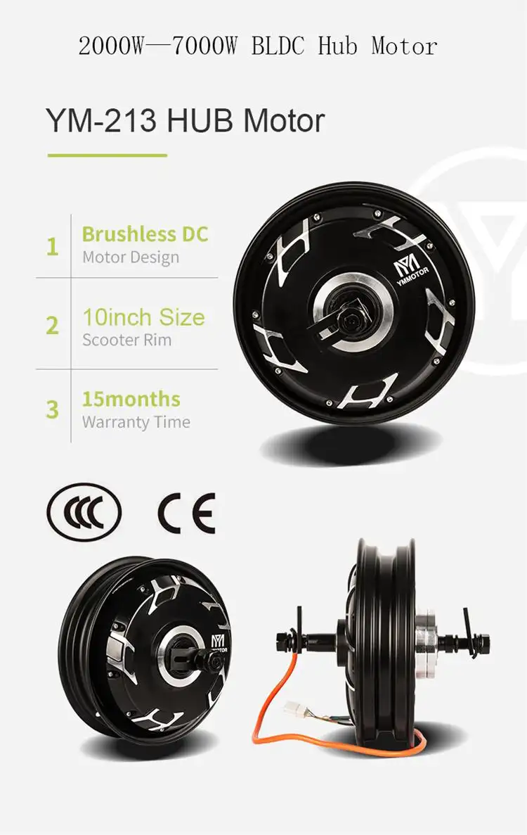 10 Inch 48V 1000W 65kmh