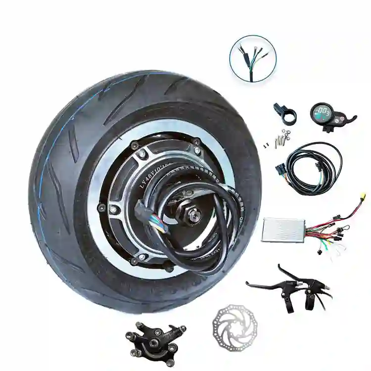 1500-3000W 48-60V 10 Inch Gearless Electric Motorcycle Hub Motor Kit