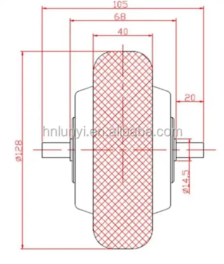 200W 36V 5 INCH brushless electric skateboard hub motor