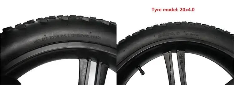 20inch High Torque Electric Bikes Scooter Motor 48V 500W 750W 1000W