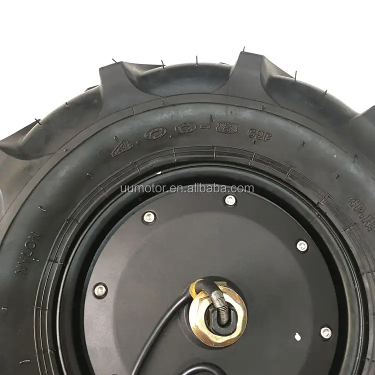 250kg 1200w brushless dc 16inch tractor road tire single shaft servo robot hub motor