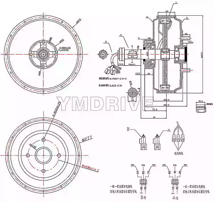 3000W 48V 17 Inch In Wheel Bldc Electric Hub Motor