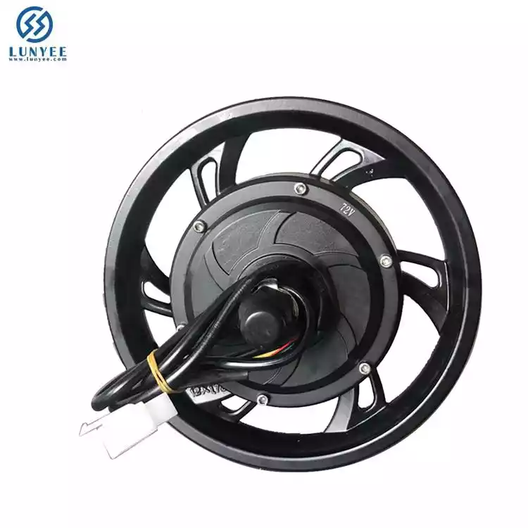 3000W 72V 12 Inch 125MM Brushless Geared Hub Motor