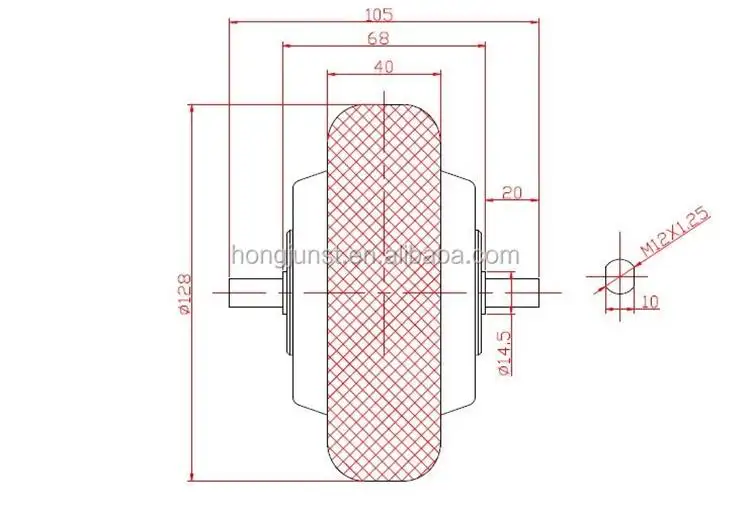 36v 250w 5Inch Brushless In Wheel DC Hub Motor