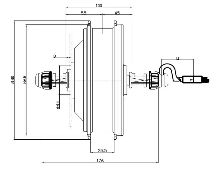 36V 500W 20 inch Geared Hub motor