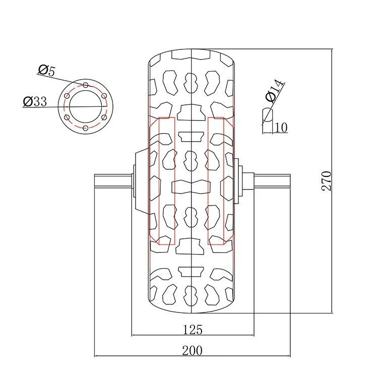 60V 2000W 80Km/H 11 Inch Electric Scooter Hub Motor