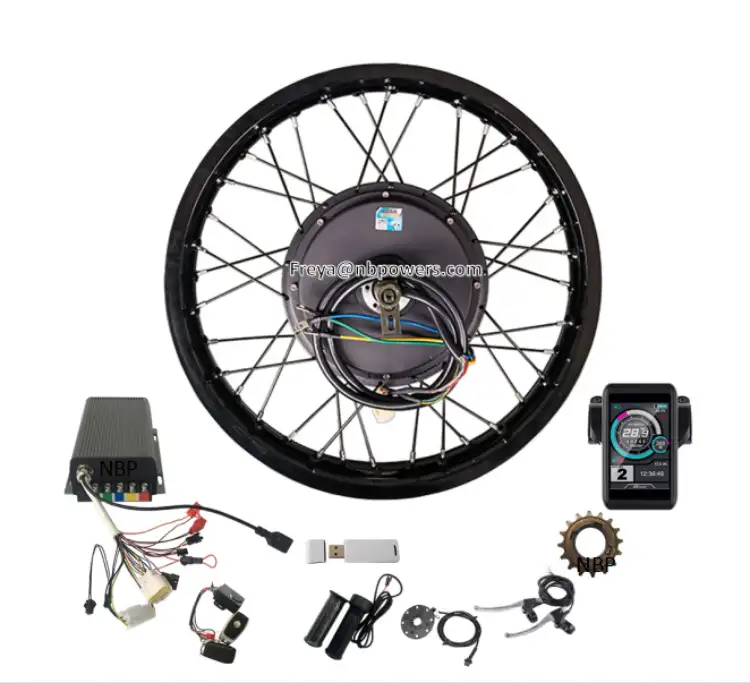 72V 5000W electric bike kit with QS 205 V3 motor 110kmh speed