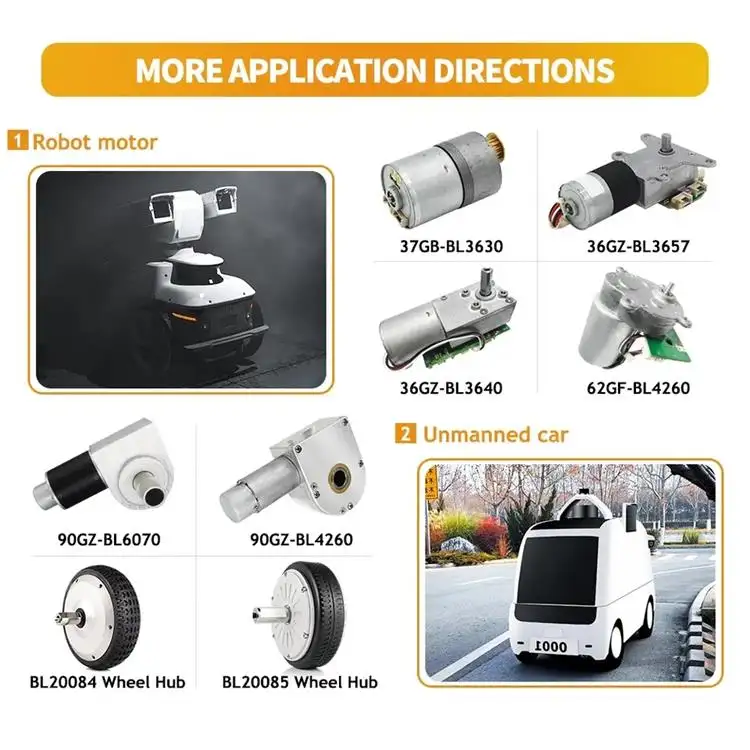 BL10548HI 12V 24V DC Electric Wheel Hub Motor