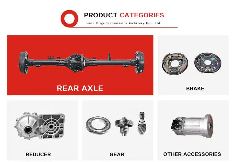 E auto with Disc Drum Brake 3 10kW Hub Motor Rear Axle